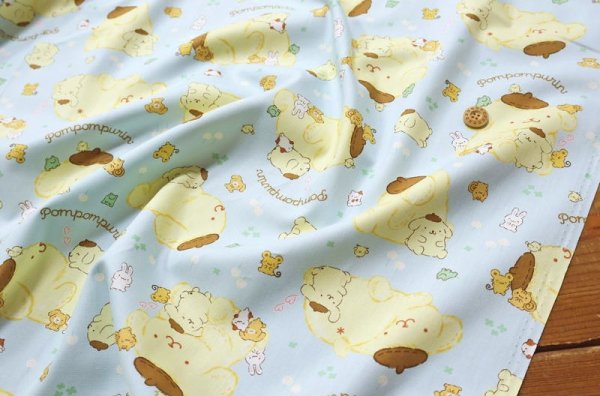 Photo4: 【1米 價格】🔵日本製｜💢 非 現貨｜100% 棉 ~ 牛津布｜sanrio 布丁狗 Pom Pom Purin｜2026年 2月 (4)