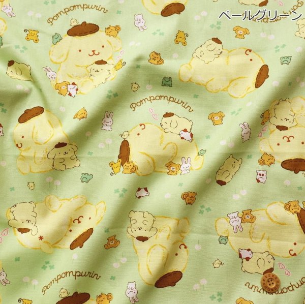 Photo6: 【1米 價格】🔵日本製｜💢 非 現貨｜100% 棉 ~ 牛津布｜sanrio 布丁狗 Pom Pom Purin｜2026年 2月 (6)