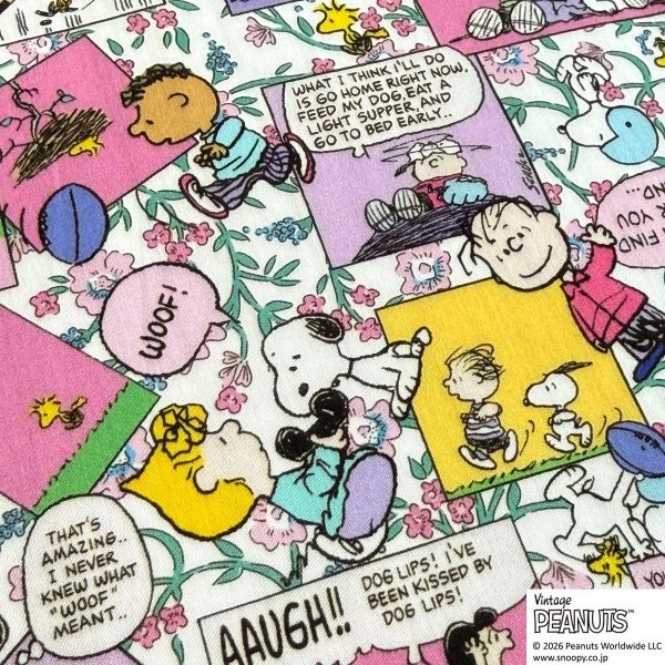 Photo1: 【1米 價格】🟣日本製｜💢 非 現貨｜100% 棉 ~ Liberty 柔軟的質地、輕盈｜Peanuts Collection Vol.3 漫畫宇宙｜2026年 2月 (1)
