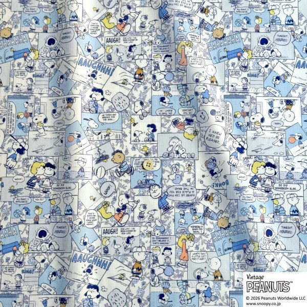 Photo2: 【1米 價格】🟣日本製｜💢 非 現貨｜100% 棉 ~ Liberty 柔軟的質地、輕盈｜Peanuts Collection Vol.3 漫畫宇宙｜2026年 2月 (2)