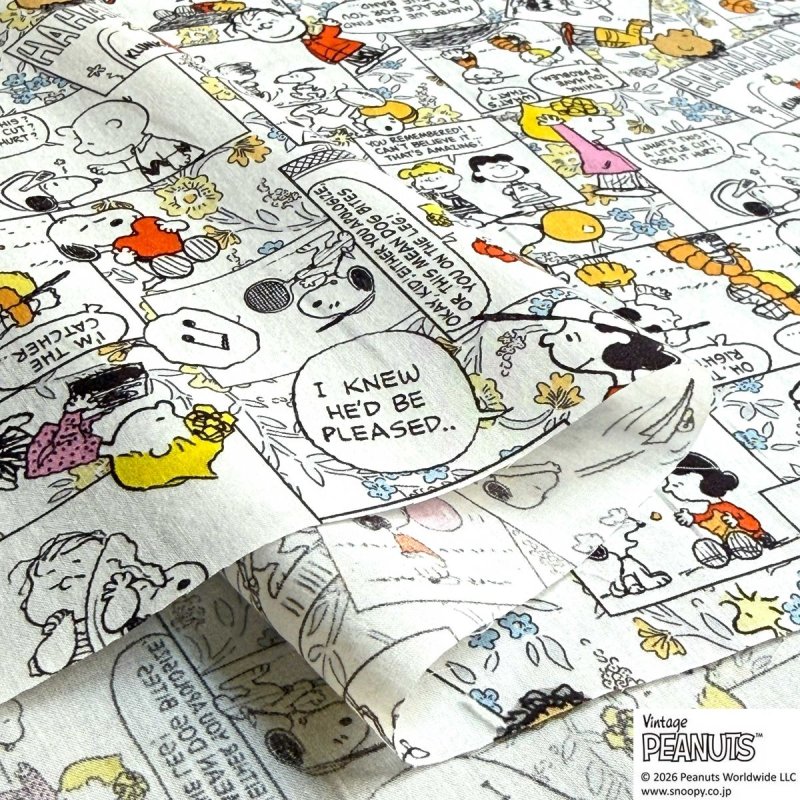 Photo3: 【1米 價格】🟣日本製｜💢 非 現貨｜100% 棉 ~ Liberty 柔軟的質地、輕盈｜Peanuts Collection Vol.3 漫畫宇宙｜2026年 2月 (3)