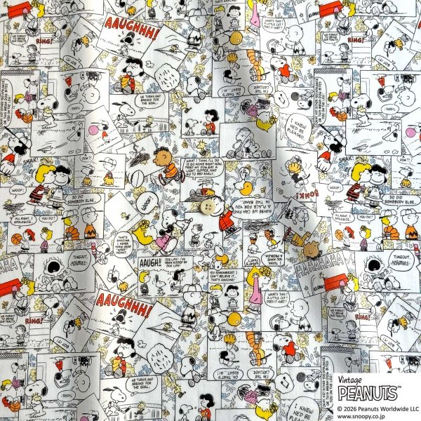 Photo2: 【1米 價格】🟣日本製｜💢 非 現貨｜100% 棉 ~ Liberty 柔軟的質地、輕盈｜Peanuts Collection Vol.3 漫畫宇宙｜2026年 2月 (2)