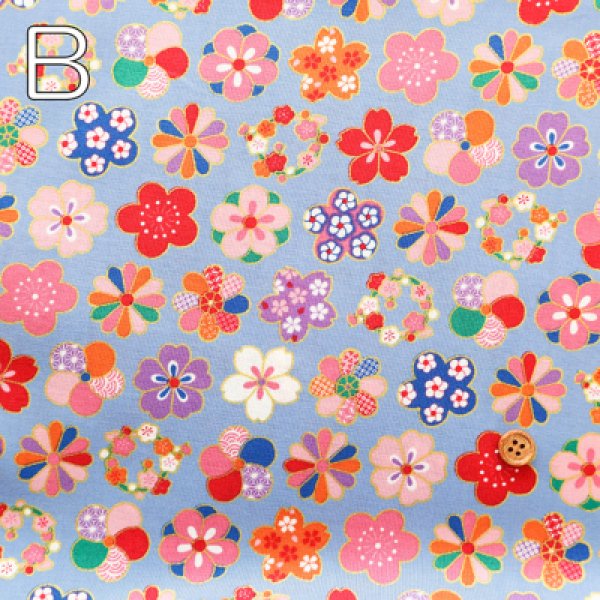 Photo3: 【1米 價格】🟡日本製｜💢 非 現貨｜100% 棉 ~ 薄棉｜日式 和風 花朵 櫻花｜2026年 2月 (3)