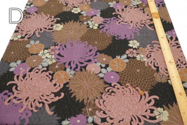 Photo4: 【1米 價格】🟡日本製｜💢 非 現貨｜100% 棉 ~ 南方十字印花 布料厚度適中｜日式 和風 花朵｜2026年 (4)