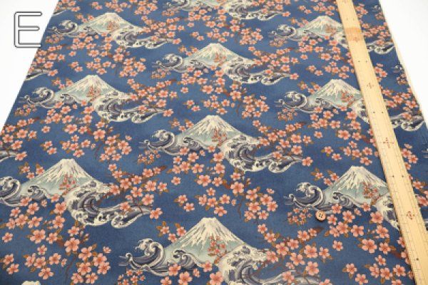 Photo8: 【1米 價格】🟡日本製｜💢 非 現貨｜100% 棉 ~ 薄棉｜和風 日式 櫻花和富士山｜2026年 (8)