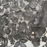 Photo7: 【1米 價格】🟡日本製｜💢 非 現貨｜100% Polyester ~ 薄紗｜剌繡 花朵｜2026年 (7)