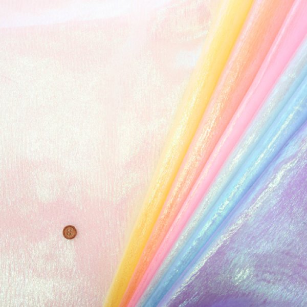 Photo2: 【1米 價格】🟡日本製｜💢 非 現貨｜🇯🇵 日本製｜70% Polyester 30% Nylon ~ 珠光波紋布料 純色 18-淺藍 (2)