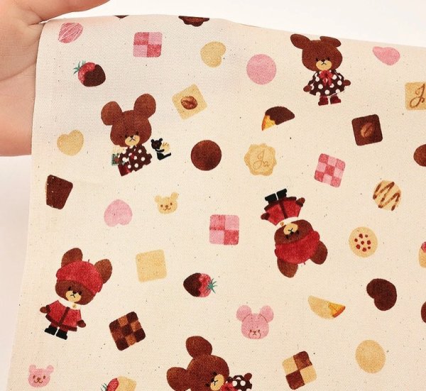 Photo3: 【1米 價格】🔴日本製｜💢 非 現貨｜🇯🇵 日本製｜100% 棉 ~ 牛津布｜The Bears' School 小熊學校｜2026年 3月 (3)