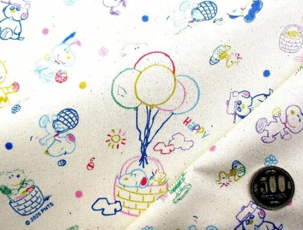 Photo4: 【1米 價格】🔵日本製｜💢 非 現貨｜🇯🇵 日本製｜100% 棉 ~ 牛津布｜Peanuts Snoopy｜2026年 3月 (4)
