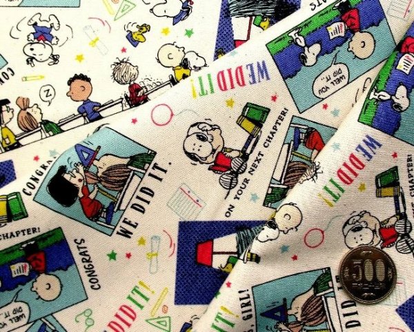 Photo4: 【1米 價格】🔵日本製｜💢 非 現貨｜🇯🇵 日本製｜100% 棉 ~ 牛津布｜Peanuts Snoopy｜2026年 3月 (4)