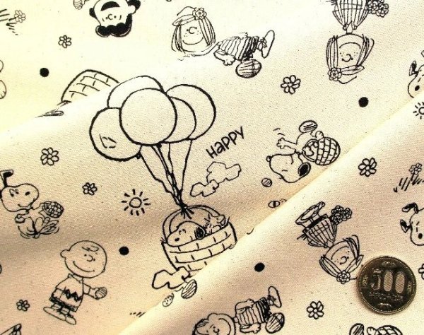 Photo1: 【1米 價格】🔵日本製｜💢 非 現貨｜🇯🇵 日本製｜100% 棉 ~ 牛津布｜Peanuts Snoopy｜2026年 3月 (1)