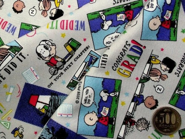 Photo1: 【1米 價格】🔵日本製｜💢 非 現貨｜🇯🇵 日本製｜100% 棉 ~ 牛津布｜Peanuts Snoopy｜2026年 3月 (1)
