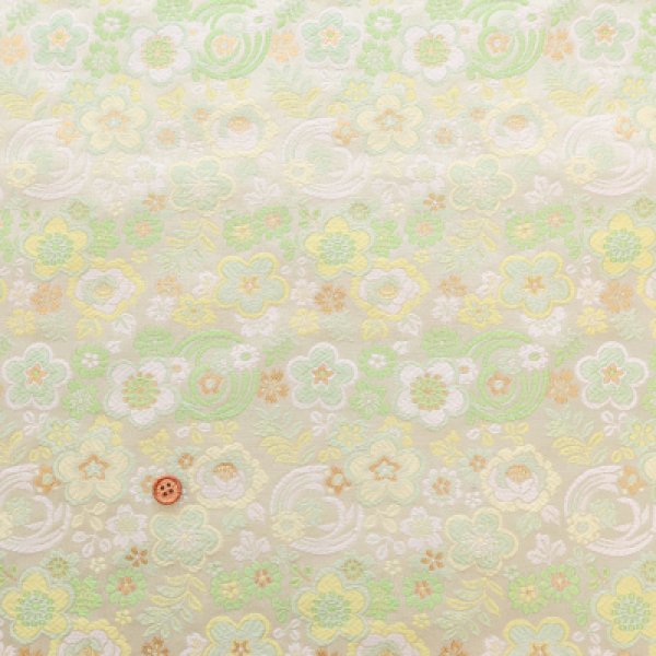 Photo1: 【1米 價格】🟡日本製｜💢 非 現貨｜西陣織 金襴｜和風 和柄 日式 花 (1)