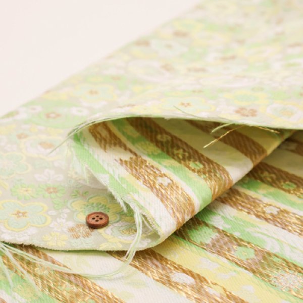 Photo5: 【1米 價格】🟡日本製｜💢 非 現貨｜西陣織 金襴｜和風 和柄 日式 花 (5)