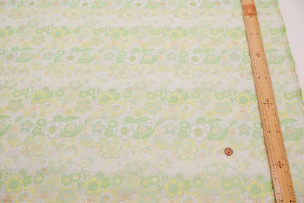 Photo3: 【1米 價格】🟡日本製｜💢 非 現貨｜西陣織 金襴｜和風 和柄 日式 花 (3)