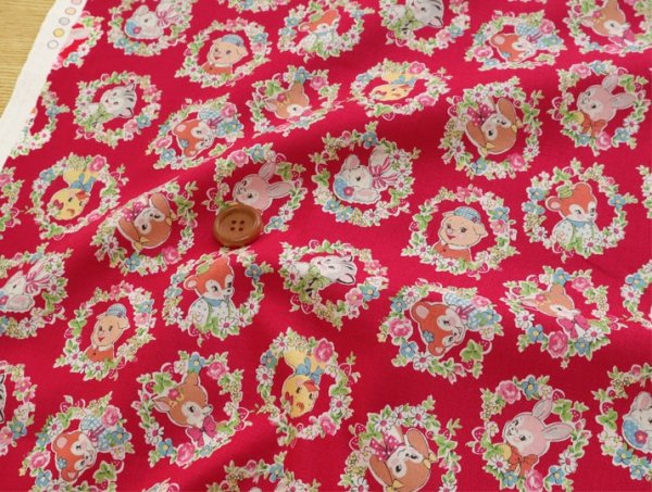 Photo3: 【1米 價格】🟤日本製｜💢 非 現貨｜100% 棉 ~ 薄棉｜YUWA 松山敦子 Circle Animal｜2026年 (3)