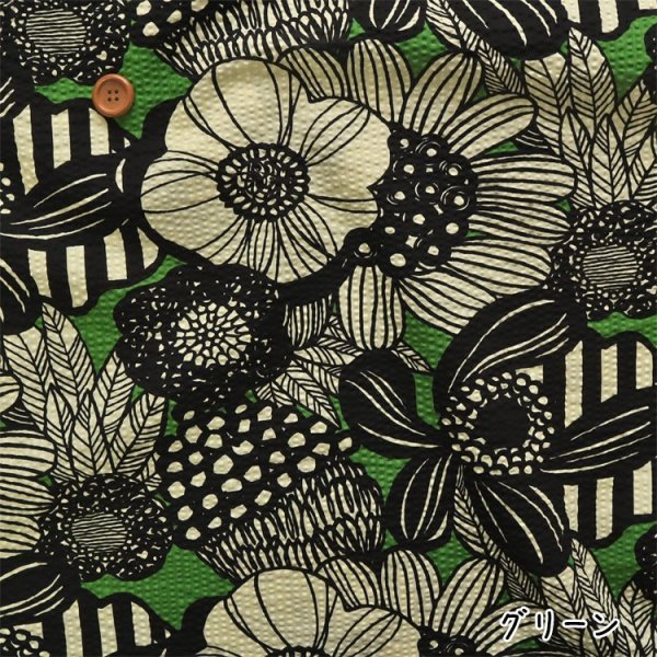 Photo6: 【1米 價格】🟤日本製｜💢 非 現貨｜100% 棉 ~ 波紋布｜花朵 花卉 夏天面料｜2026年 (6)