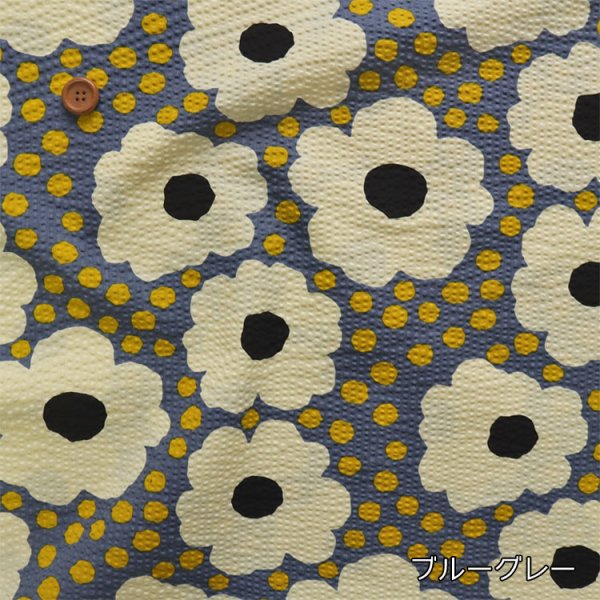 Photo3: 【1米 價格】🟤日本製｜💢 非 現貨｜100% 棉 ~ 波紋布｜花朵 花卉 夏天面料｜2026年 (3)