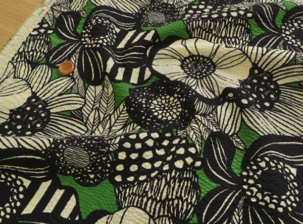 Photo2: 【1米 價格】🟤日本製｜💢 非 現貨｜100% 棉 ~ 波紋布｜花朵 花卉 夏天面料｜2026年 (2)