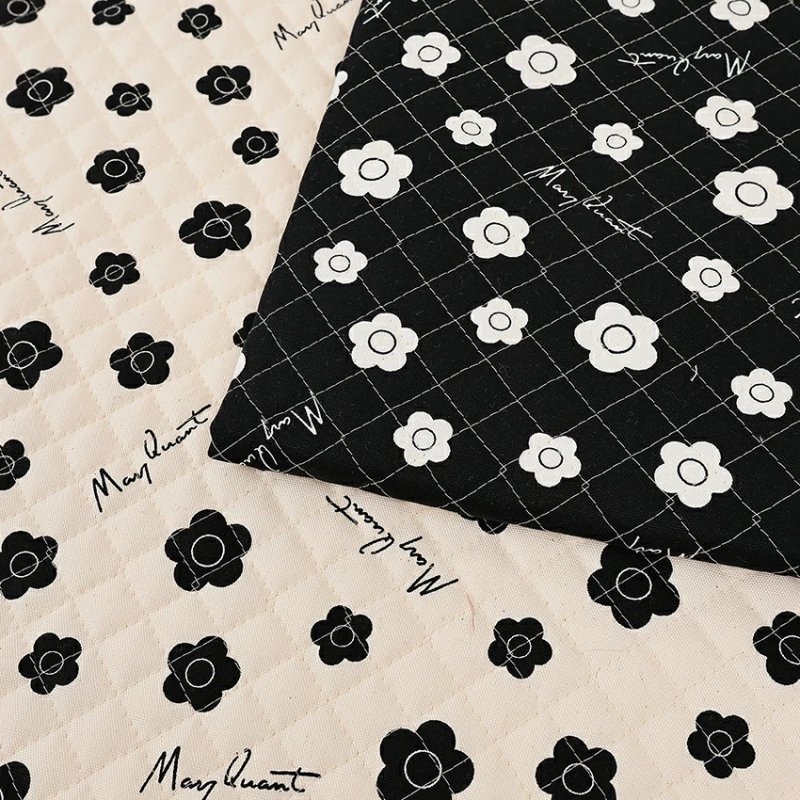 Photo1: 【日本選物｜預訂商品（約15–20日到貨）】🔴日本製｜絎縫 車棉布｜MARY QUANT 迷你雛菊 花朵｜2026年 (1)