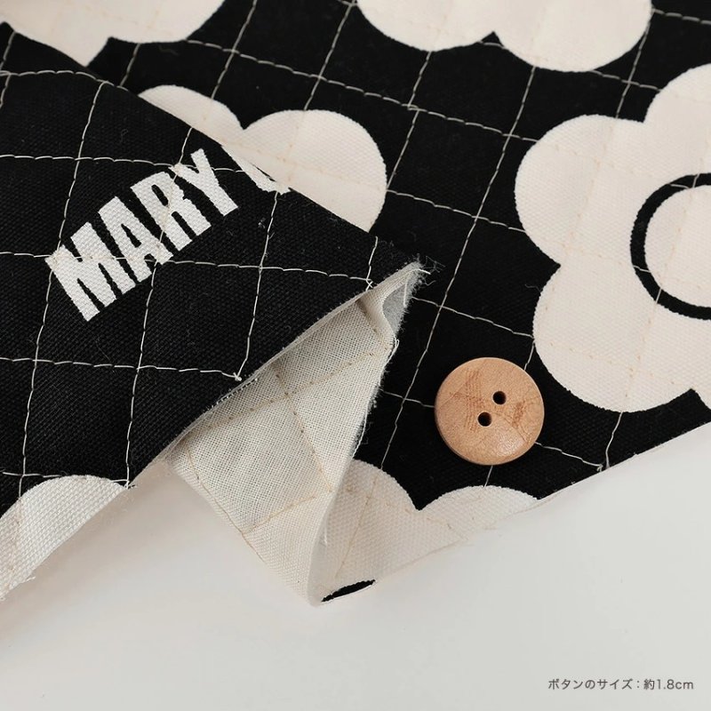 Photo1: 【日本選物｜預訂商品（約15–20日到貨）】🔴日本製｜絎縫 車棉布｜MARY QUANT 雛菊 花朵｜2026年