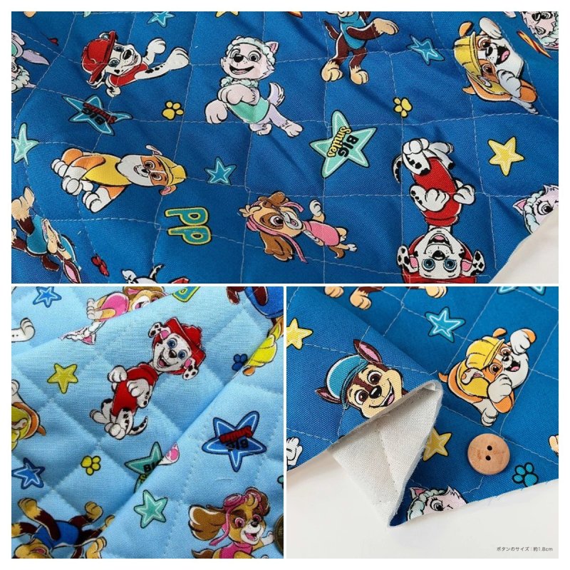 Photo1: 👍🏻日本正版幼稚園午睡床墊推薦布【日本選物｜預訂商品（約15–20日到貨）】🔵日本製｜絎縫 車棉布｜Paw Patrol 汪汪隊立大功 卡通｜2026年｜附【😴幼稚園午睡套裝建議用量】 (1)