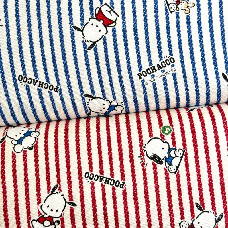 Photo1: 💕屬於大人用嘅可愛【日本選物｜預訂商品（約15–20日到貨）】🟣日本製｜100% 棉 ~ 牛津布｜Pochacco PC狗 卡通｜2026年｜附【👖成人 寬鬆褲 建議用量】 (1)