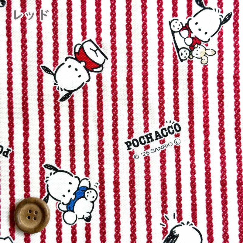 Photo5: 💕屬於大人用嘅可愛【日本選物｜預訂商品（約15–20日到貨）】🟣日本製｜100% 棉 ~ 牛津布｜Pochacco PC狗 卡通｜2026年｜附【👖成人 寬鬆褲 建議用量】 (5)