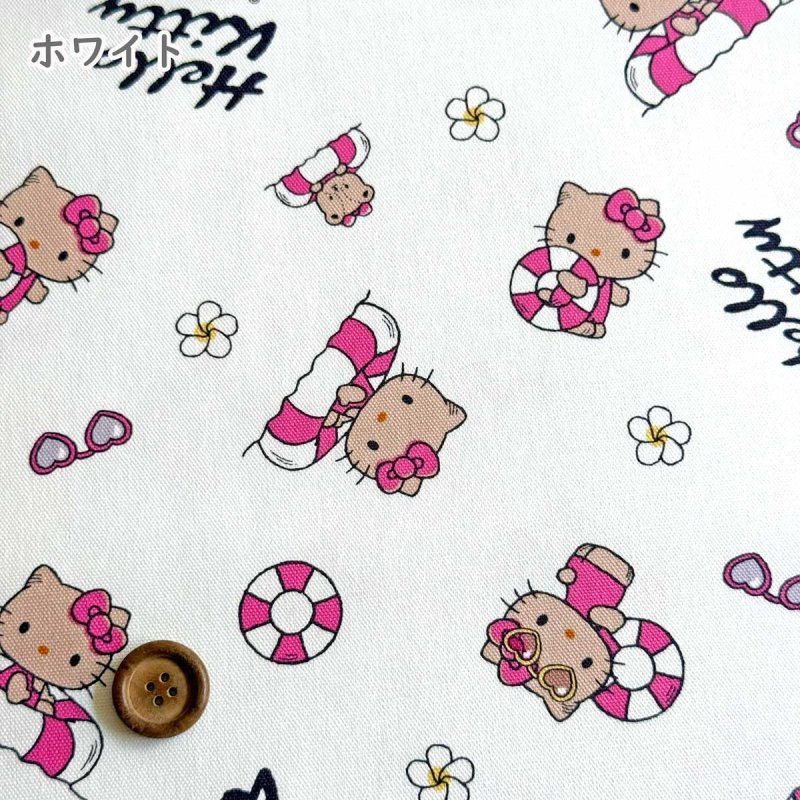 Photo8: 💕Hello Kitty 控【日本選物｜預訂商品（約15–20日到貨）】🟣日本製｜100% 棉 ~ 牛津布｜Sanrio Hello Kitty卡通 夏日｜2026年 4月｜💡附 建議用途 (8)