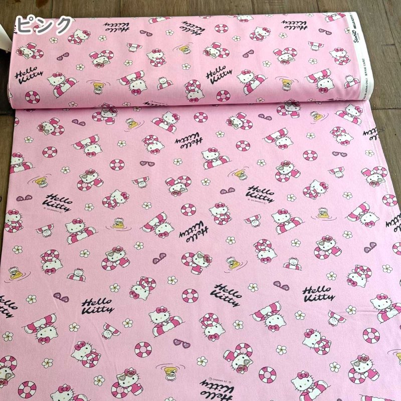 Photo6: 💕Hello Kitty 控【日本選物｜預訂商品（約15–20日到貨）】🟣日本製｜100% 棉 ~ 牛津布｜Sanrio Hello Kitty卡通 夏日｜2026年 4月｜💡附 建議用途 (6)