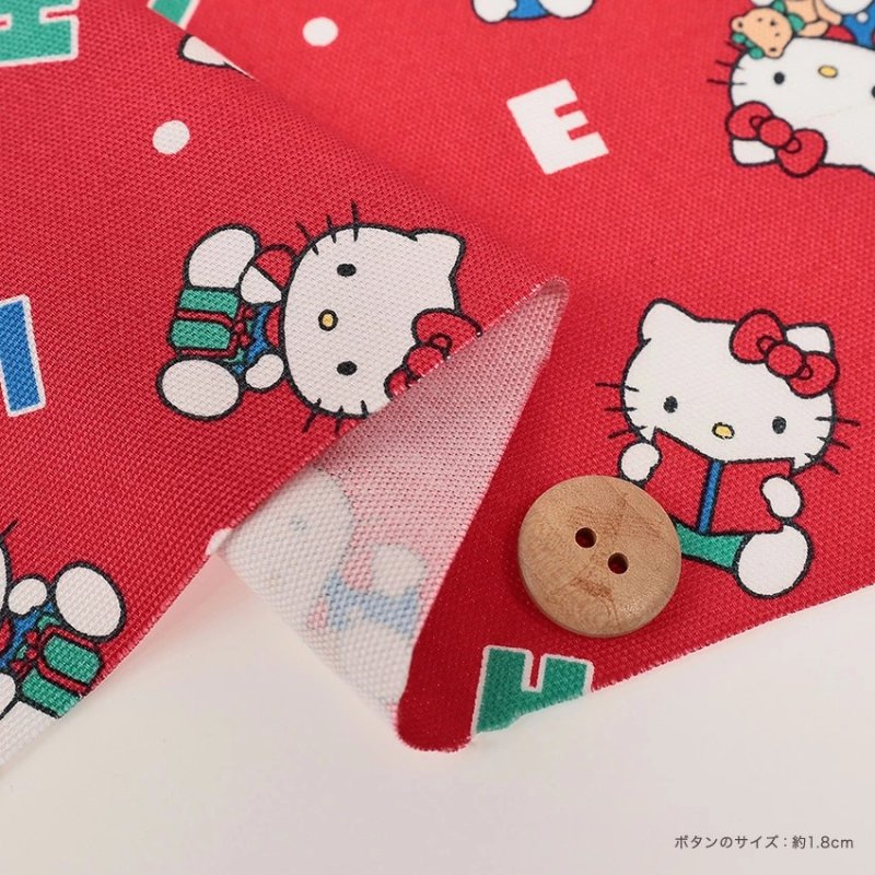 Photo5: 💕Hello Kitty 控【日本選物｜預訂商品（約15–20日到貨）】🟣日本製｜100% 棉 ~ 牛津布｜Sanrio Hello Kitty卡通 昭和時代 復古 英文字母｜2026年 4月｜💡附 【大容量 手提袋 做法及用布量】 (5)