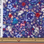 Photo7: 💖Kuromi × Liberty 聯名印花布【日本選物｜預訂商品（約15–20日到貨）】🟥日本製｜100% 棉 ~ Liberty Tana Lawn 柔滑親膚・適合製作服裝｜Sanrio Kuromi｜2026年 5月｜ (7)