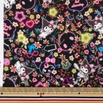 Photo3: 💖Kuromi × Liberty 聯名印花布【日本選物｜預訂商品（約15–20日到貨）】🟥日本製｜100% 棉 ~ Liberty Tana Lawn 柔滑親膚・適合製作服裝｜Sanrio Kuromi｜2026年 5月｜ (3)