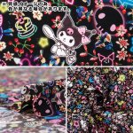 Photo2: 💖Kuromi × Liberty 聯名印花布【日本選物｜預訂商品（約15–20日到貨）】🟥日本製｜100% 棉 ~ Liberty Tana Lawn 柔滑親膚・適合製作服裝｜Sanrio Kuromi｜2026年 5月｜ (2)