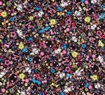Photo1: 💖Kuromi × Liberty 聯名印花布【日本選物｜預訂商品（約15–20日到貨）】🟥日本製｜100% 棉 ~ Liberty Tana Lawn 柔滑親膚・適合製作服裝｜Sanrio Kuromi｜2026年 5月｜ (1)