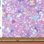 Photo9: 💖Kuromi × Liberty 聯名印花布【日本選物｜預訂商品（約15–20日到貨）】🟥日本製｜100% 棉 ~ Liberty Tana Lawn 柔滑親膚・適合製作服裝｜Sanrio Kuromi｜2026年 5月｜ (9)