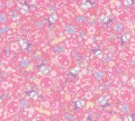 Photo4: 💖Kuromi × Liberty 聯名印花布【日本選物｜預訂商品（約15–20日到貨）】🟥日本製｜100% 棉 ~ Liberty Tana Lawn 柔滑親膚・適合製作服裝｜Sanrio Kuromi｜2026年 5月｜ (4)