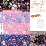 Photo2: 💖Kuromi × Liberty 聯名印花布【日本選物｜預訂商品（約15–20日到貨）】🟥日本製｜100% 棉 ~ Liberty Tana Lawn 柔滑親膚・適合製作服裝｜Sanrio Kuromi｜2026年 5月｜ (2)
