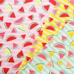 Photo1: 🍉充滿夏天感覺【日本選物｜預訂商品（約15–20日到貨）】🟡日本製｜100% 棉 床單厚度｜西瓜｜2026年 5月｜附【小朋友短褲教學】 (1)