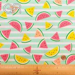 Photo5: 🍉充滿夏天感覺【日本選物｜預訂商品（約15–20日到貨）】🟡日本製｜100% 棉 床單厚度｜西瓜｜2026年 5月｜附【小朋友短褲教學】 (5)