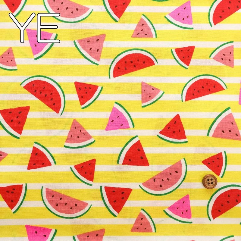 Photo4: 🍉充滿夏天感覺【日本選物｜預訂商品（約15–20日到貨）】🟡日本製｜100% 棉 床單厚度｜西瓜｜2026年 5月｜附【小朋友短褲教學】 (4)