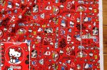 Photo3: 💕Hello Kitty 控【日本選物｜預訂商品（約15–20日到貨）】🟣日本製｜100% 棉 ~ 牛津布｜Sanrio Hello Kitty卡通 混撘款｜2026年 5月｜💡附 【大容量 手提袋 做法及用布量】 (3)