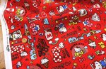 Photo4: 💕Hello Kitty 控【日本選物｜預訂商品（約15–20日到貨）】🟣日本製｜100% 棉 ~ 牛津布｜Sanrio Hello Kitty卡通 混撘款｜2026年 5月｜💡附 【大容量 手提袋 做法及用布量】 (4)