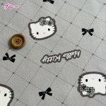 Photo5: 💕Hello Kitty 控【日本選物｜預訂商品（約15–20日到貨）】🟣日本製｜100% 棉 ~ 牛津布｜Sanrio Hello Kitty卡通｜2026年 5月｜💡附 【小朋友簡單連身裙教學】 (5)