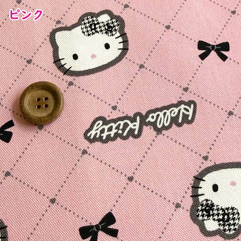 Photo6: 💕Hello Kitty 控【日本選物｜預訂商品（約15–20日到貨）】🟣日本製｜100% 棉 ~ 牛津布｜Sanrio Hello Kitty卡通｜2026年 5月｜💡附 【小朋友簡單連身裙教學】 (6)