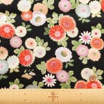 Photo2: 💖帶有自然細緻光澤感及挺身效果【日本選物｜預訂商品（約15–20日到貨）】🟡日本製｜100% 棉 薄 Shantung 布料 布面帶有不規則竹節紋理，富有手作與天然質感｜花朵 小菊｜2026年 5月 (2)