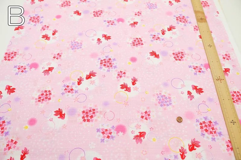 Photo5: 🧧夏日的象徵【日本選物｜預訂商品（約15–20日到貨）】🟡日本製｜100% 棉 薄 多臂織法｜夏日 煙火 金魚 花朵｜2026年 6月 (5)