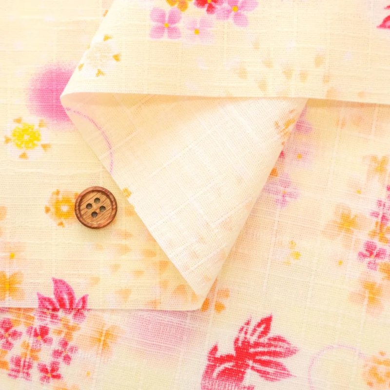 Photo2: 🧧夏日的象徵【日本選物｜預訂商品（約15–20日到貨）】🟡日本製｜100% 棉 薄 多臂織法｜夏日 煙火 金魚 花朵｜2026年 6月 (2)