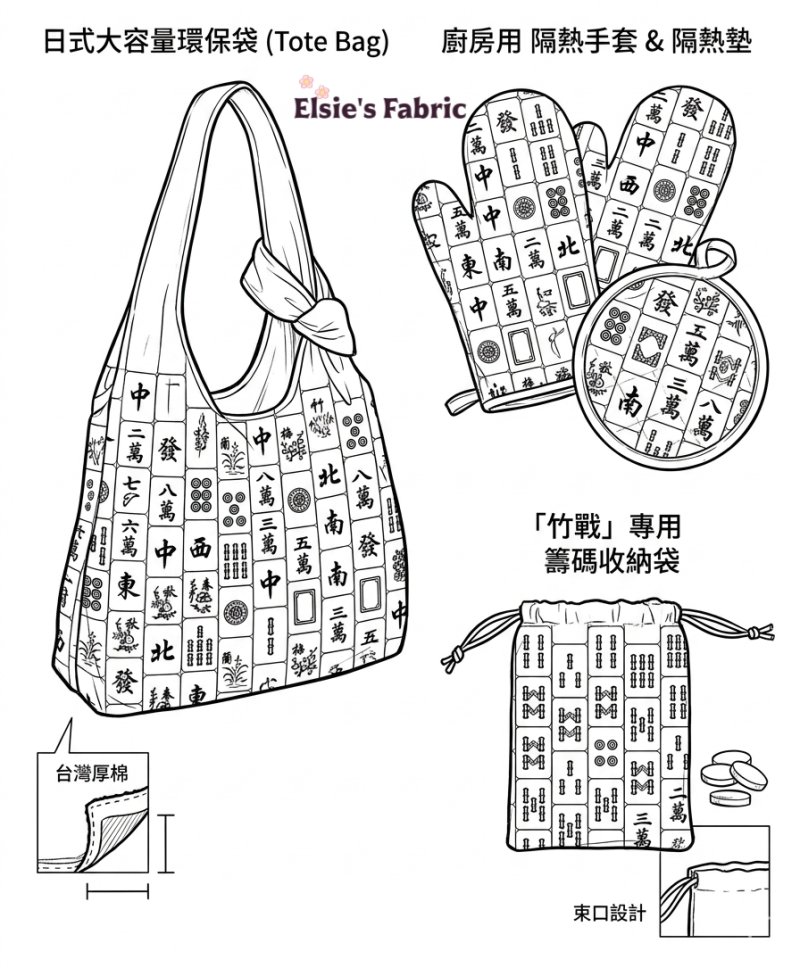 Photo1: 🀄雀神系列 🏷️ 現貨清倉｜‼️不適用於 滿 $350 包郵 及 滿 $600 減 $30｜💢 1y 現貨｜🇹🇼 台灣布｜厚棉｜格子麻將風｜附 多項建議用途、【隔熱手套 + 墊 教學】