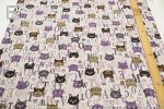 Photo5: 【日本選物｜預訂商品（約15–20日到貨）】🟡日本製｜100% 棉 ~ 牛津布｜文字貓 動物｜2026年 6月 (5)